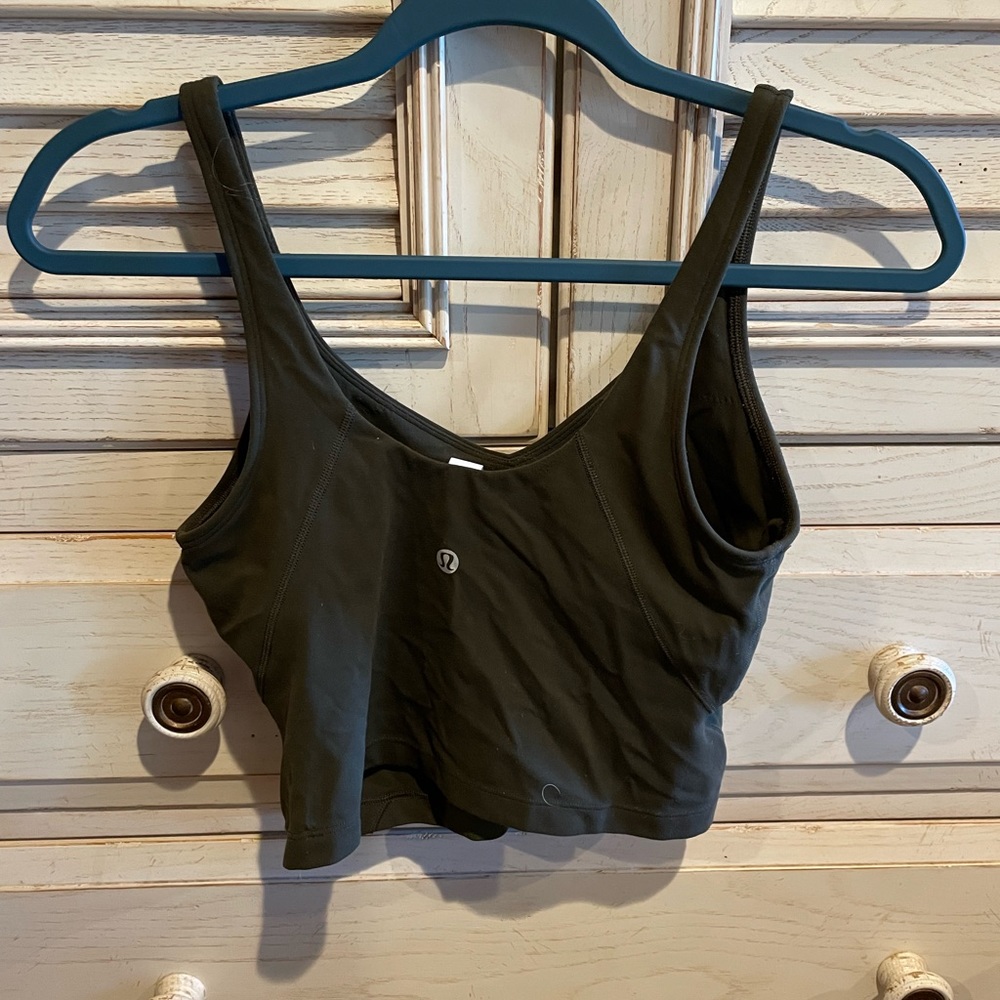Lululemon align army green tank, worn once